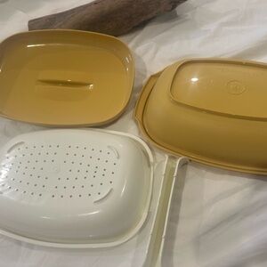 Vintage 1970's Tupperware Meat/ Fish/Vegetable/Rice Steamer